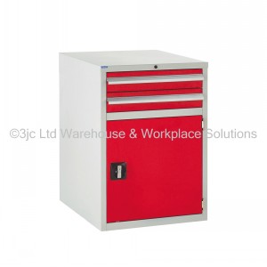 Euroslide Storage Cabinet 2 Drawer & Cupboard 825mm